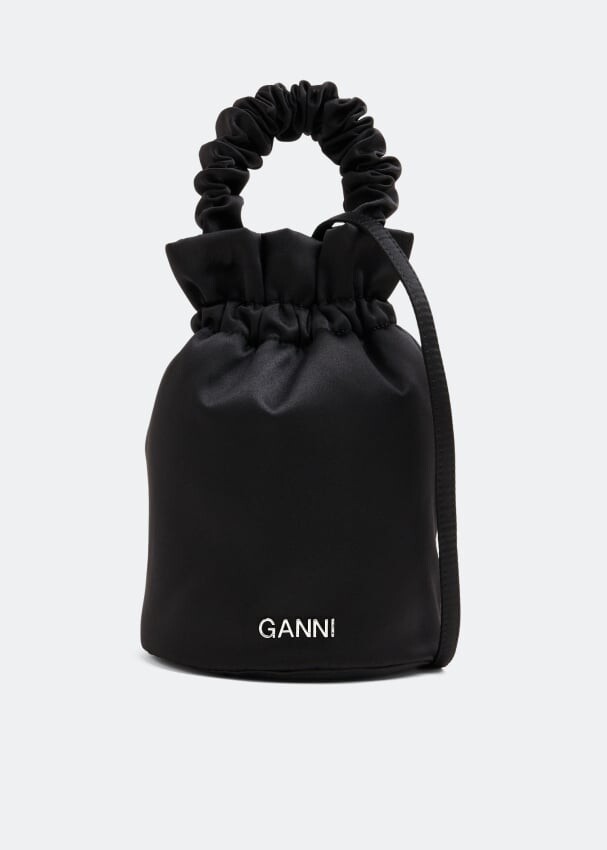 

Сумка GANNI Occasion top handle bag, черный