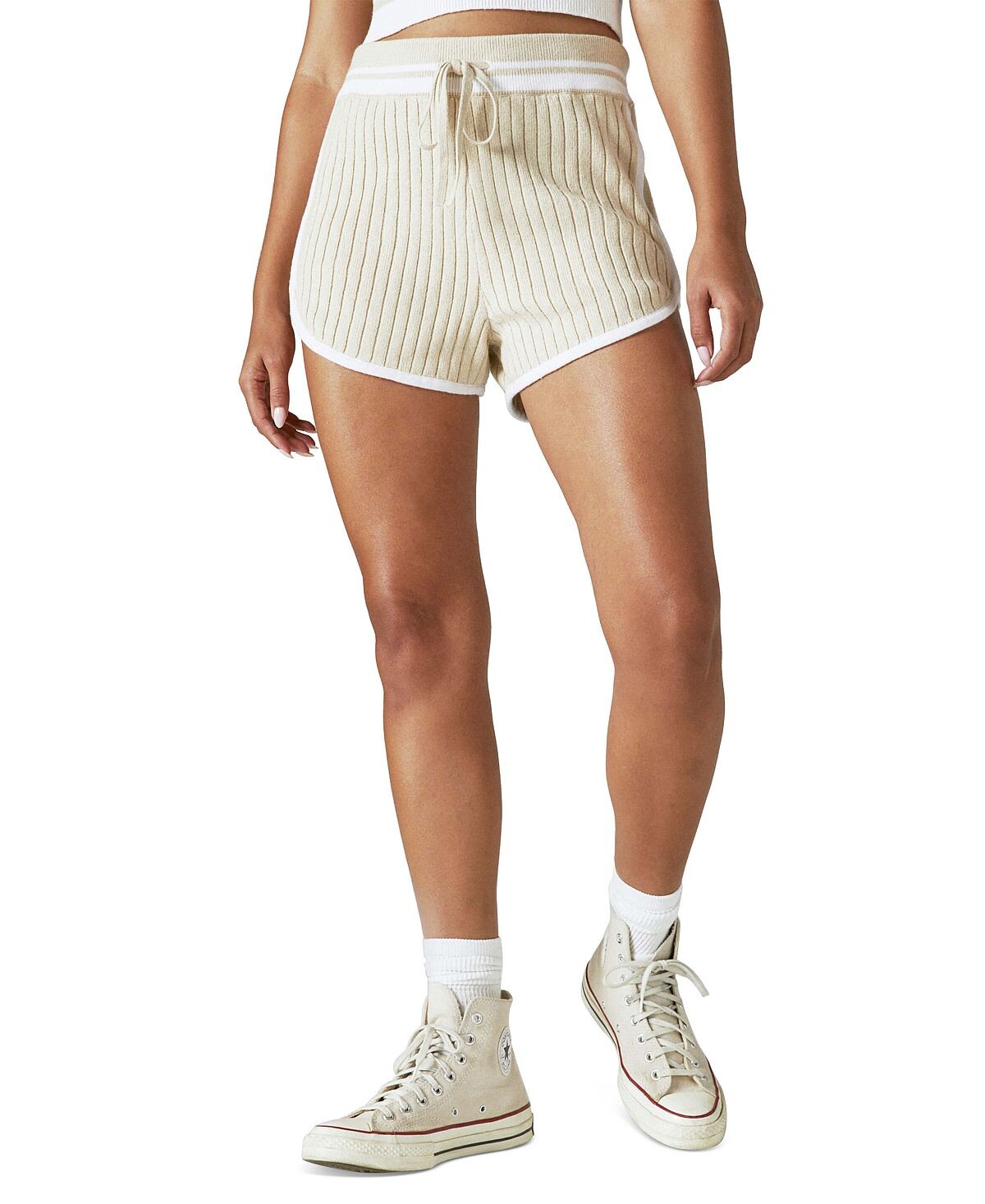 

Женские шорты из трикотажа в рубчик с кулиской Lucky Brand, мульти