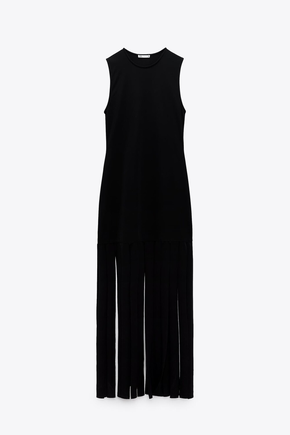 

Платье Zara Long Fringed, черный