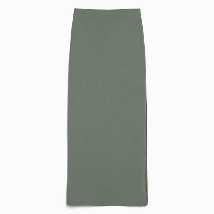 

Юбка Bershka Midi, хаки
