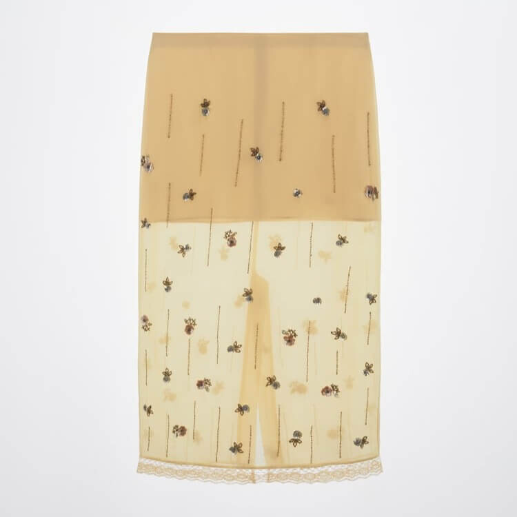 Юбка Zara Embellished Midi, золото