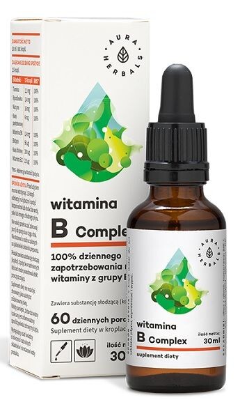 

Aura Herbals Witamina B Complex w Kroplach витамины и минералы, 30 ml