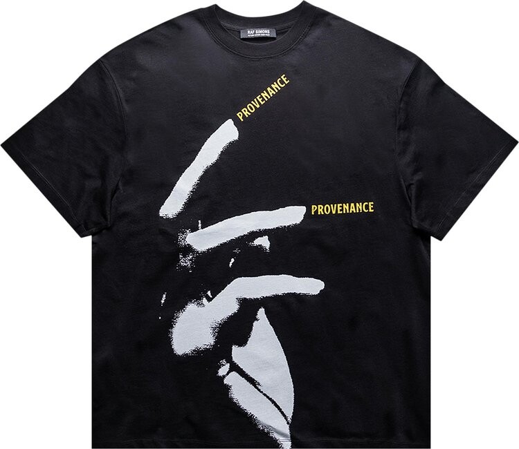 

Футболка Raf Simons Nails Print Oversized T-Shirt 'Black', черный
