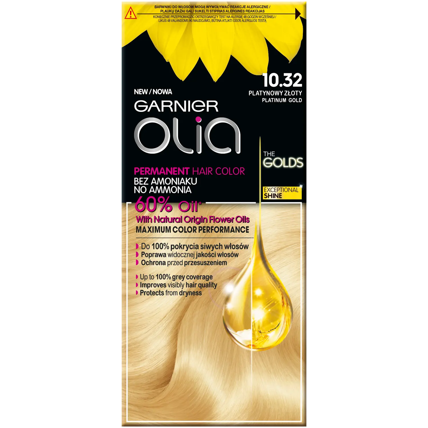 

Garnier Olia краска для волос 10.32 платина золото, 1 упаковка