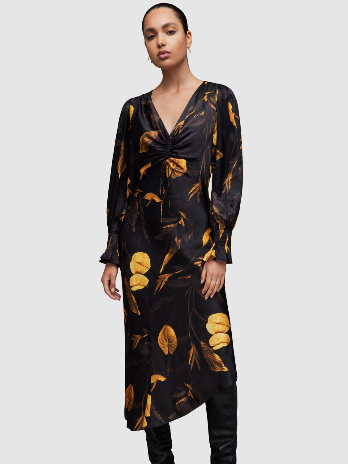 

Платье AllSaints Naomi Aretha, черный