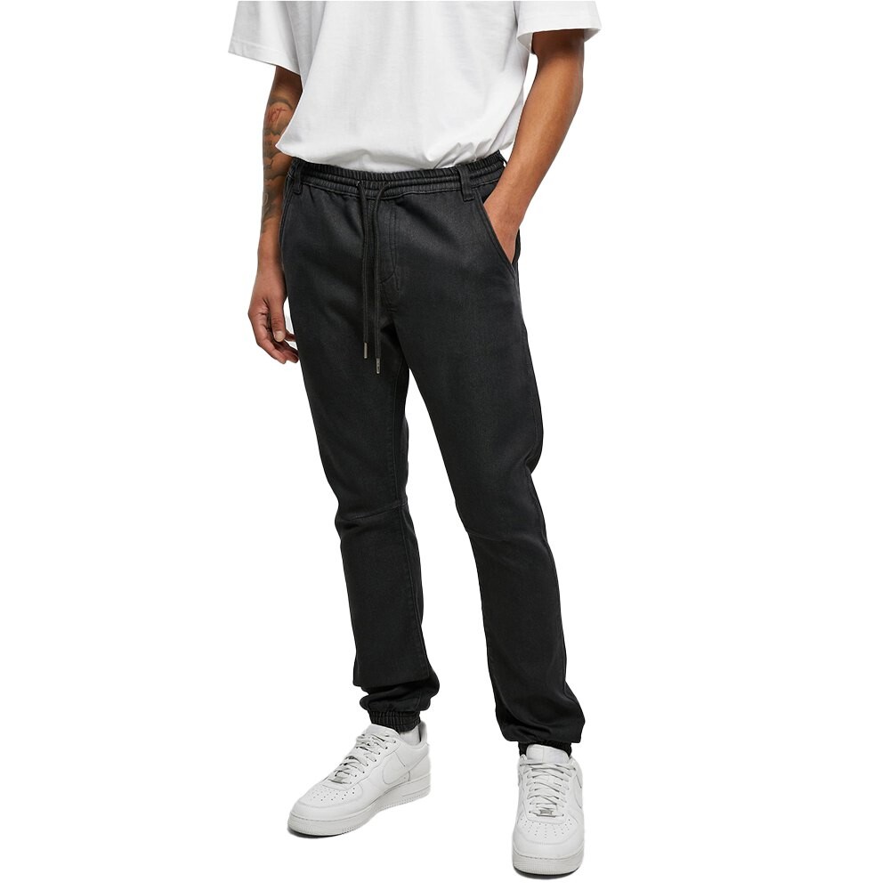 

Брюки Urban Classics Knitted Denim Tracksuit, черный
