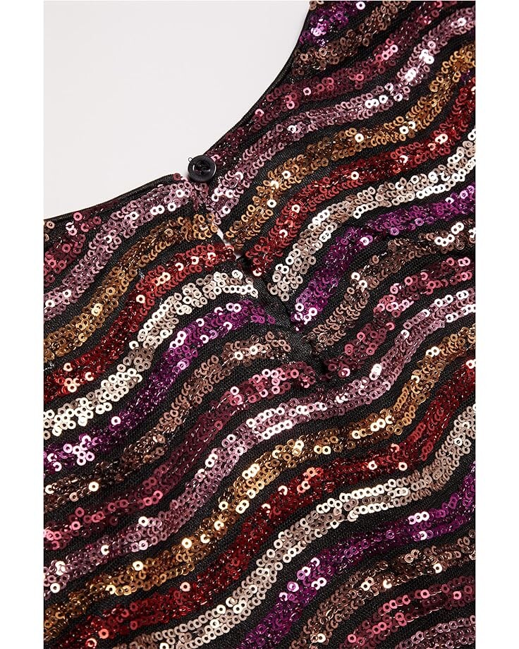 

Платье PEEK Wavy Sequin Stripe Dress, мульти