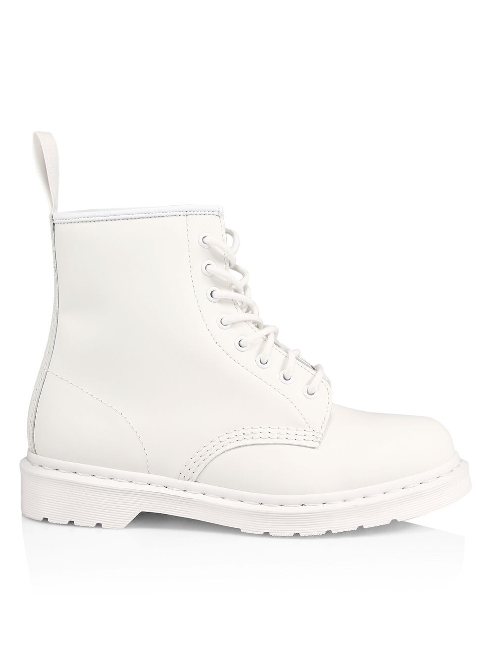 

1460 Монотонные кожаные армейские ботинки Dr. Martens, белый