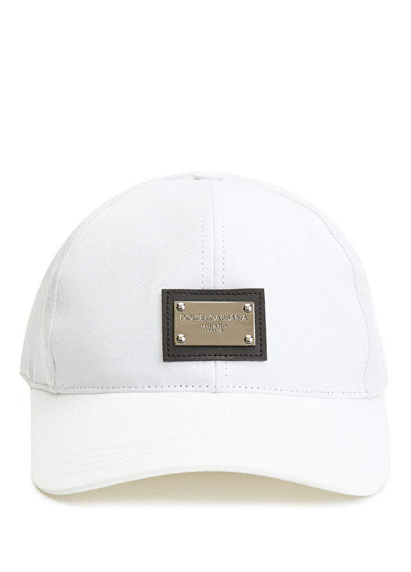 Мужская шляпа с белым логотипом Dolce&Gabbana