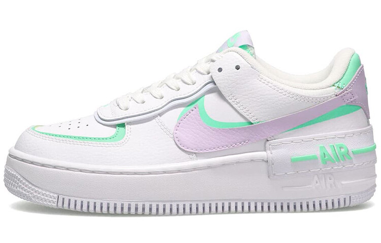 

Женские кроссовки Nike Air Force 1 Shadow Infinite Lilac Macaroon белый/зеленый/фиолетовый