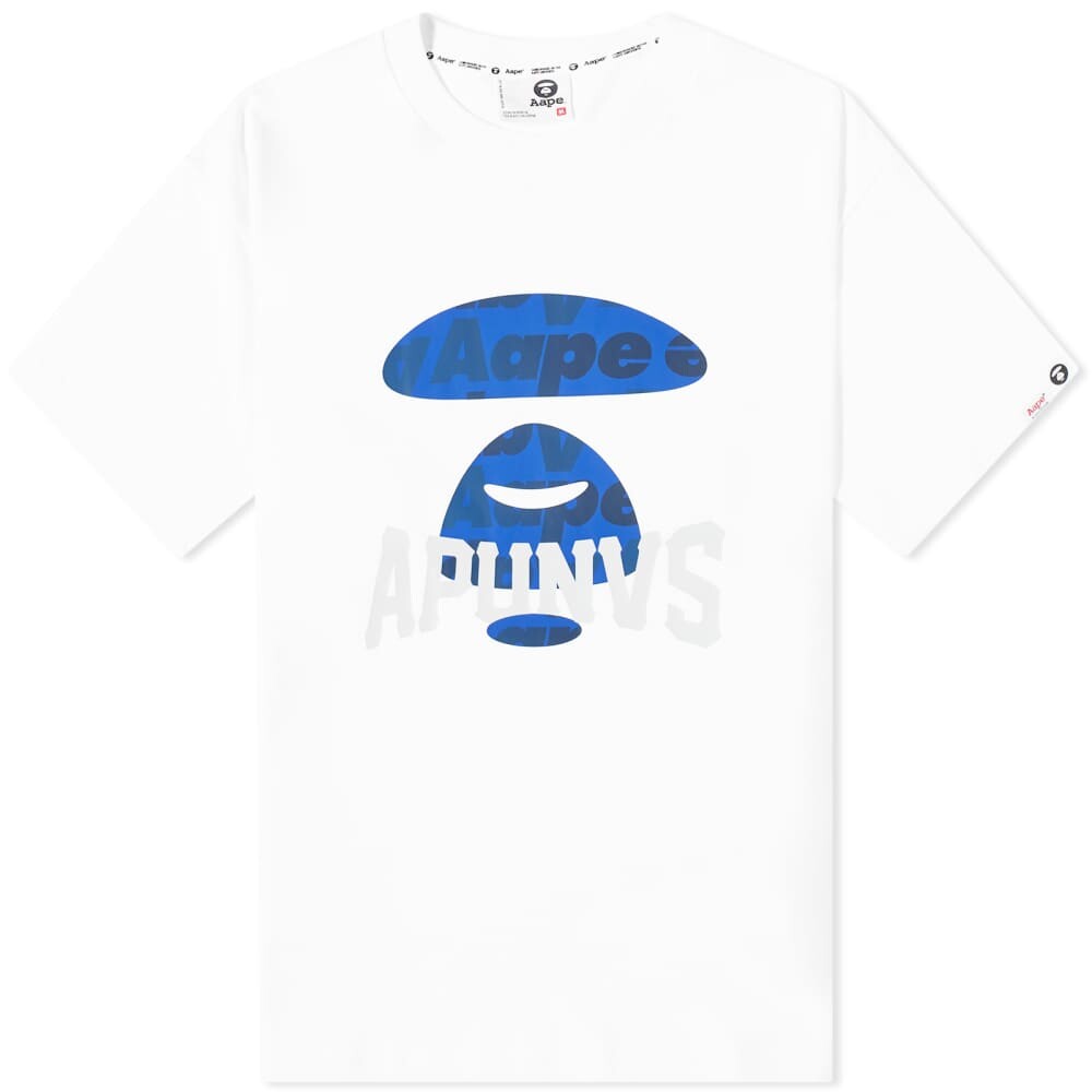 

Футболка AAPE Street Baseball Universe, белый