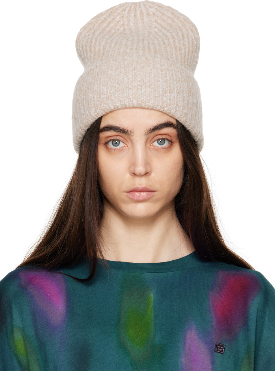 

Серо-коричневая шерстяная шапка Acne Studios