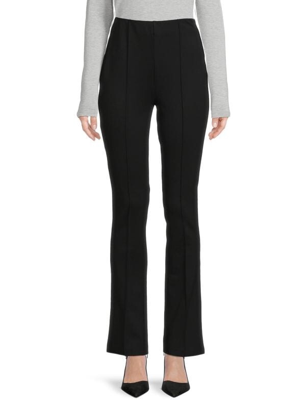 

Твердые штаны bootcut Elie Tahari Noir, Черный