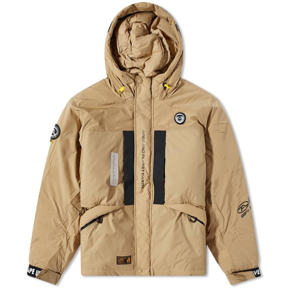 

Куртка APE Refelective Camo Down Parka AAPE by A Bathing Ape, Коричневый