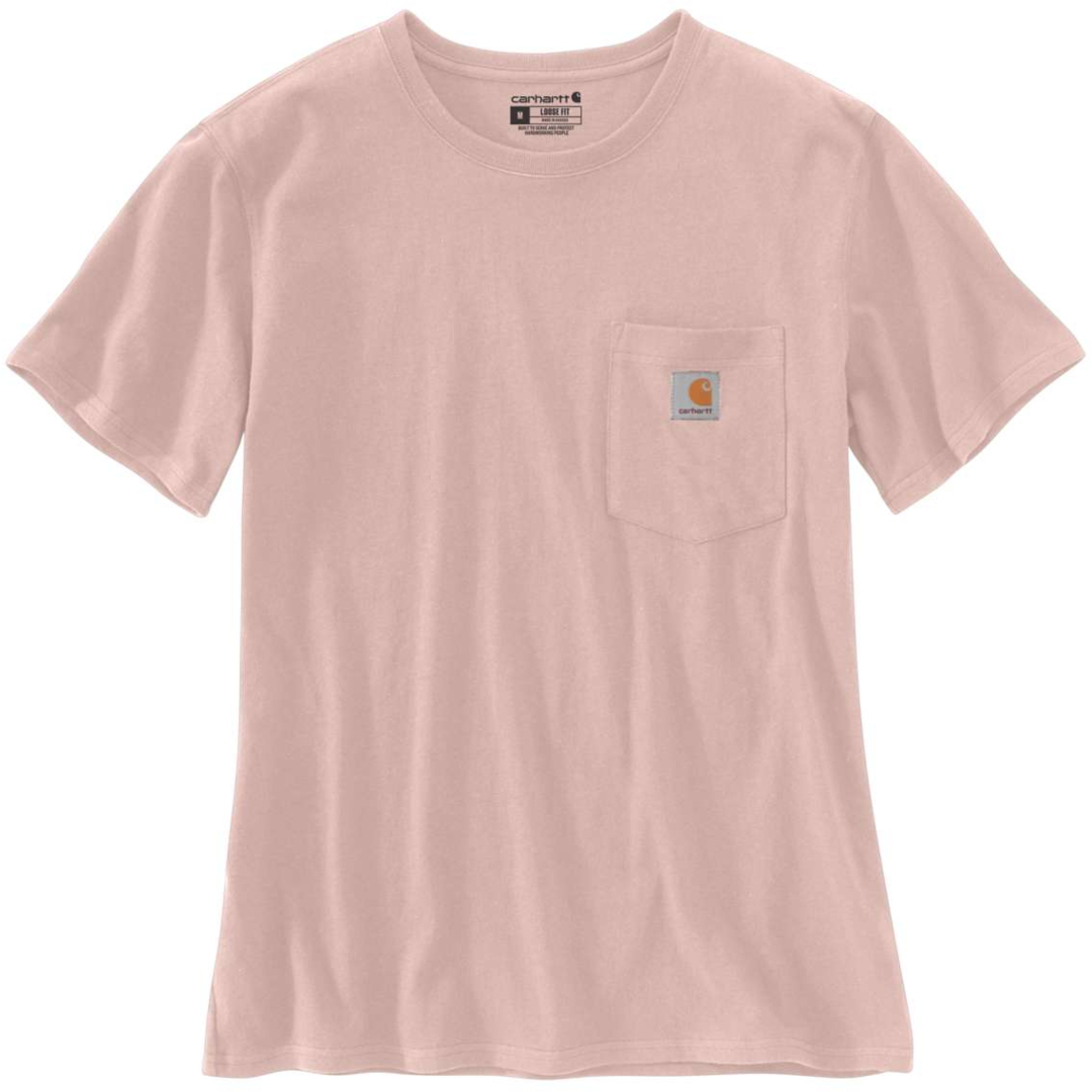 Футболка женская Carhartt Workwear Pocket, розовый футболка с длинным рукавом женская carhartt workwear pocket серый