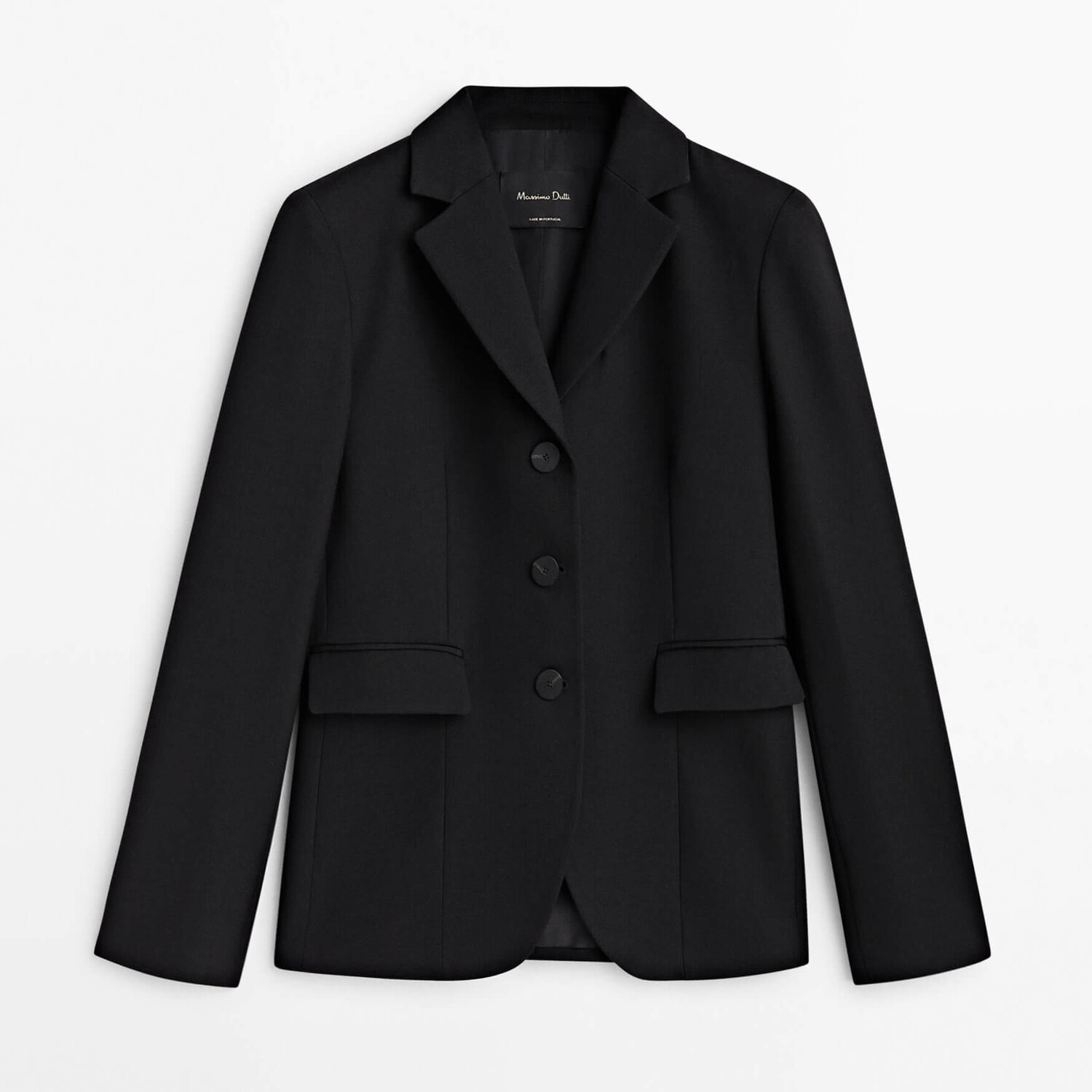

Пиджак Massimo Dutti Black Short Suit, черный