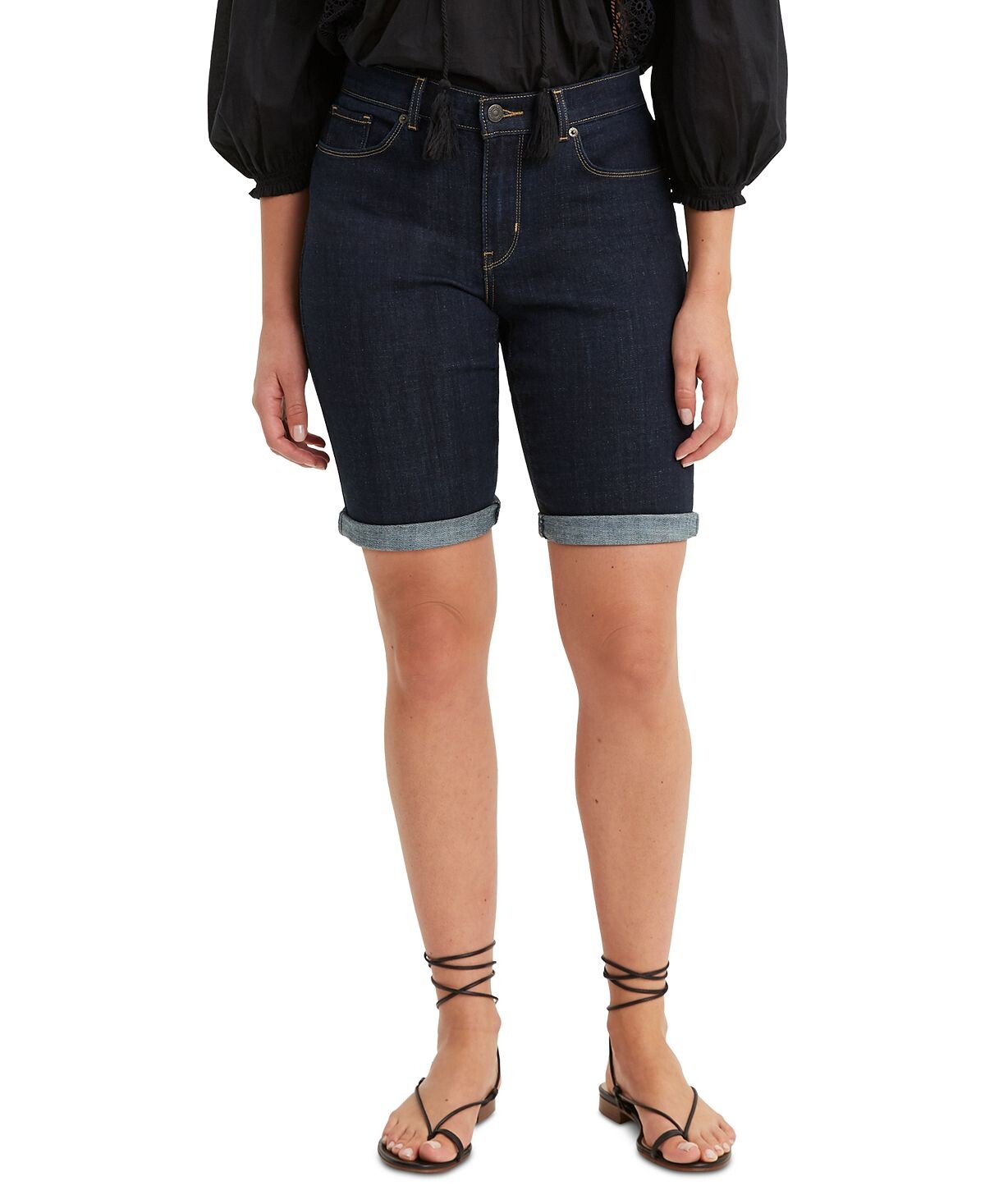 

Женские джинсовые шорты-бермуды Levi's, мульти