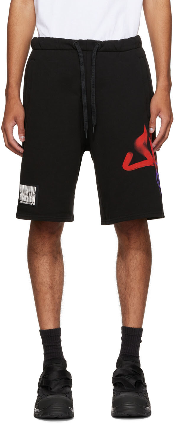 

Черные шорты с рисунком Just Cavalli