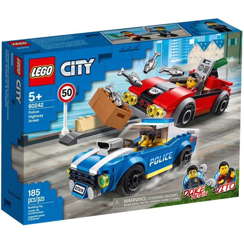 Конструктор LEGO City Police 60242 Арест на шоссе конструктор lego city 60208 воздушная полиция арест парашютиста