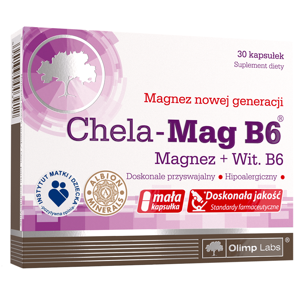 Olimp Chela-Mag B6 биологически активная добавка, 30 капсул/1 упаковка