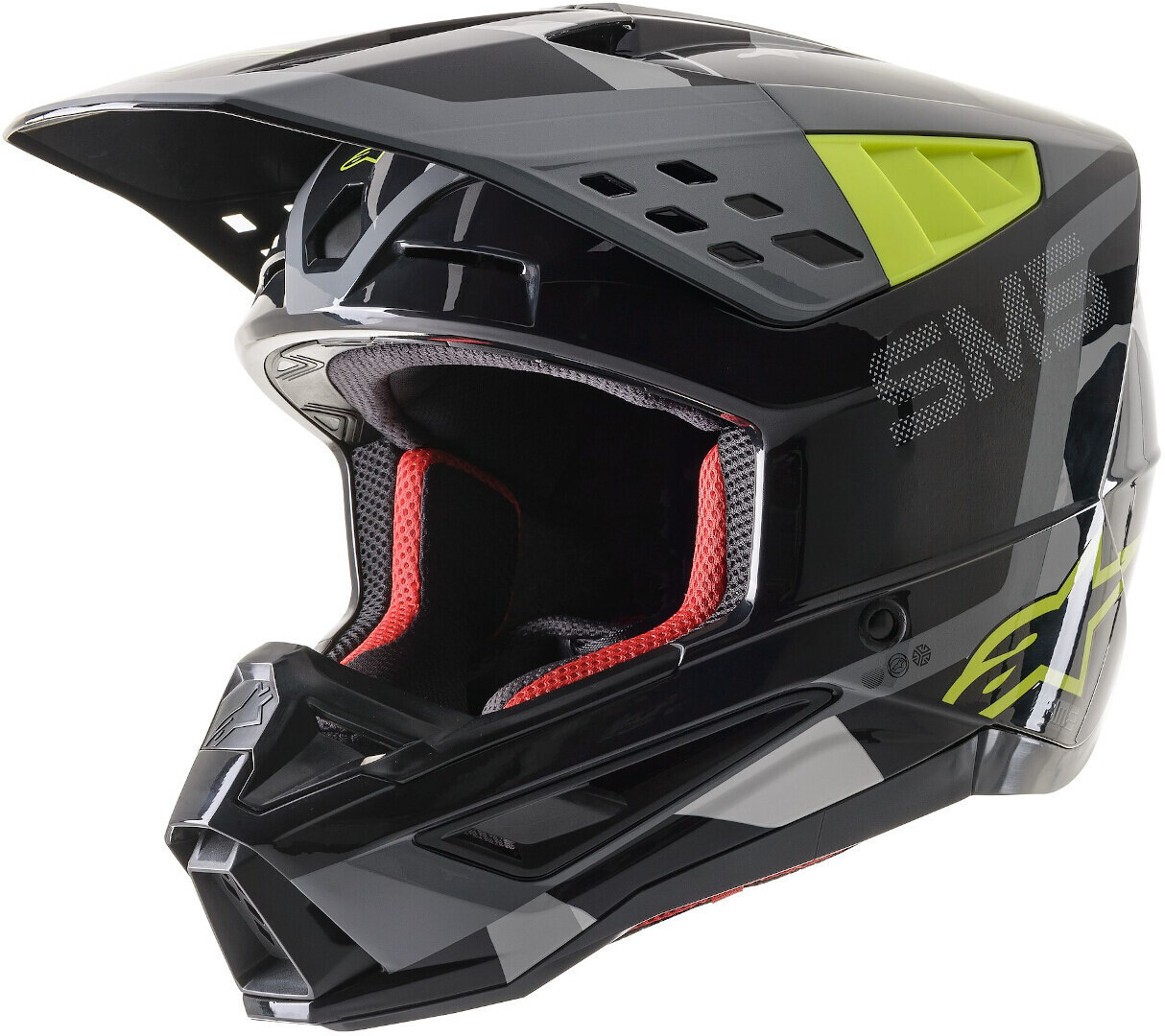 

Мотокросс шлем Alpinestars S-M5 Rover, черный/серый/зеленый