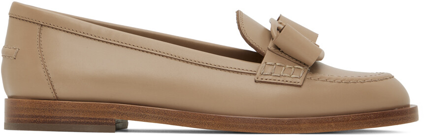

Бежевые лоферы Viva Ferragamo, Бежевый