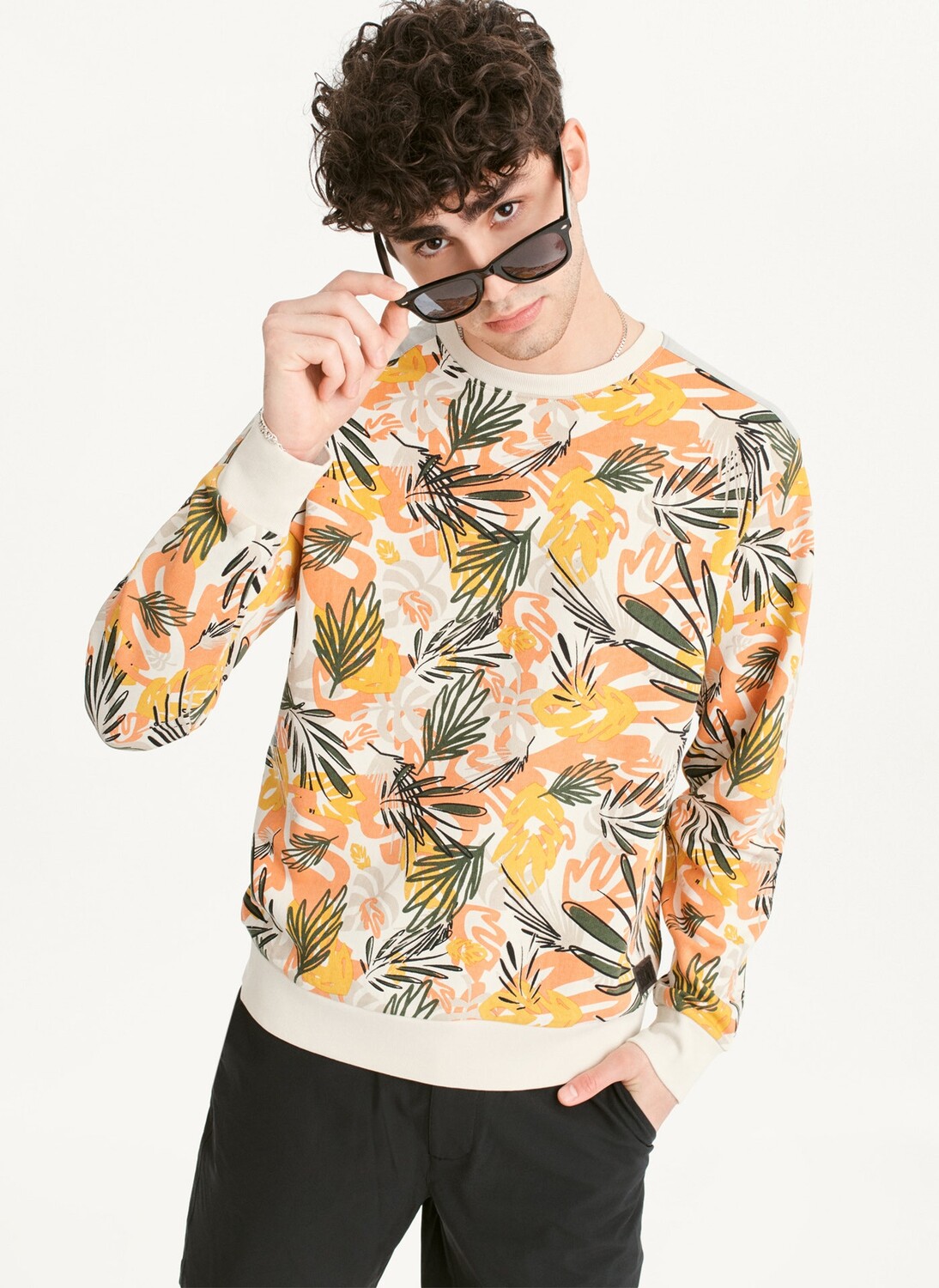

Лонгслив с принтом DKNY, Белый