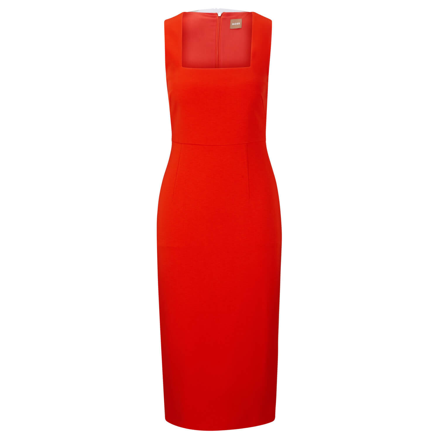 

Платье Boss Square-Neck Slim-Fit, оранжевый