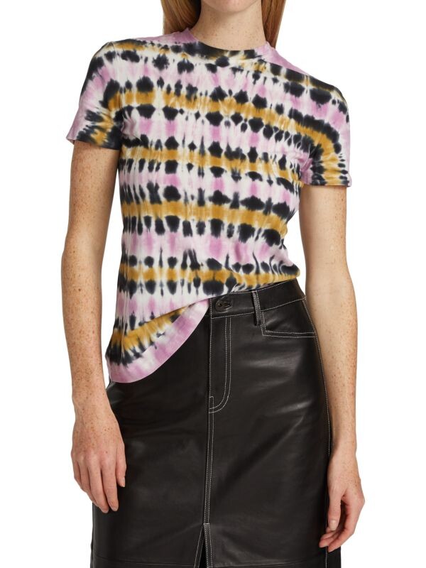

Футболка с принтом Proenza Schouler из эластичного джерси, white label / olive / lavendar / black
