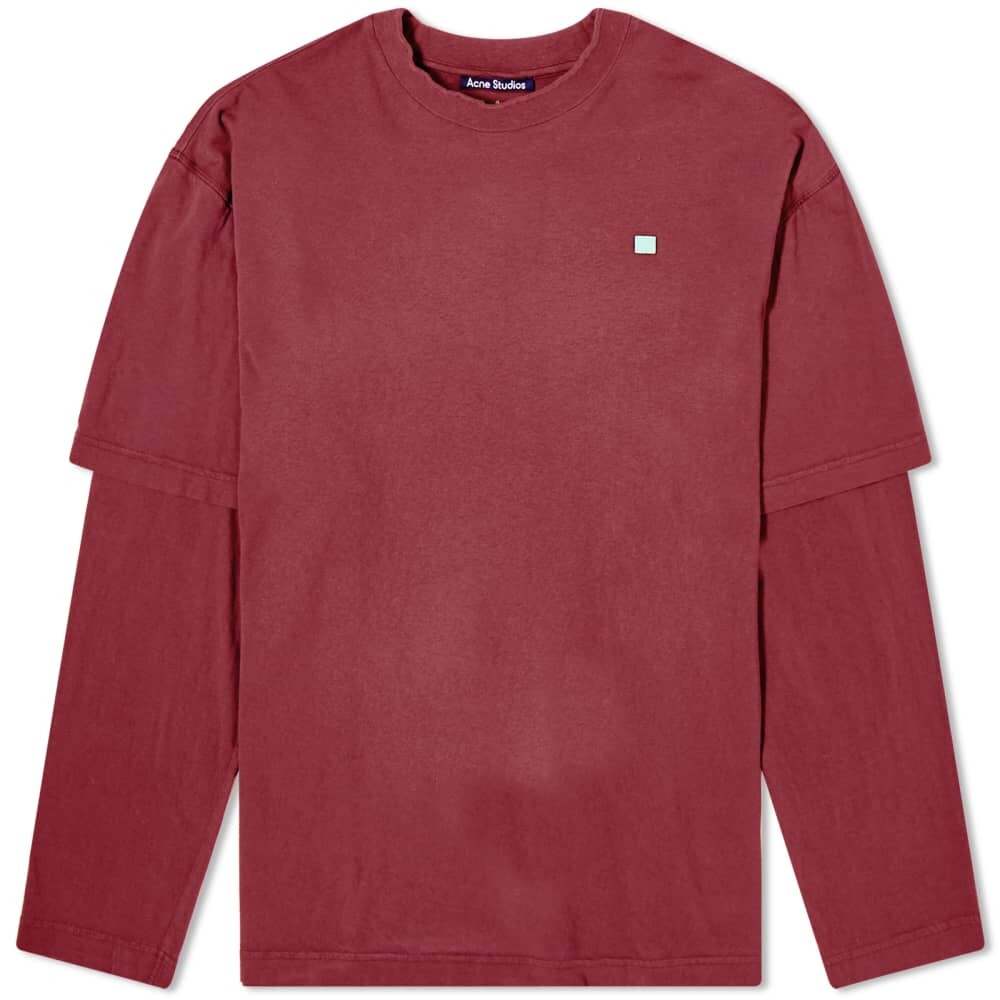 

Футболка Acne Studios Long Sleeve Eeve Fade Face Tee, Коричневый