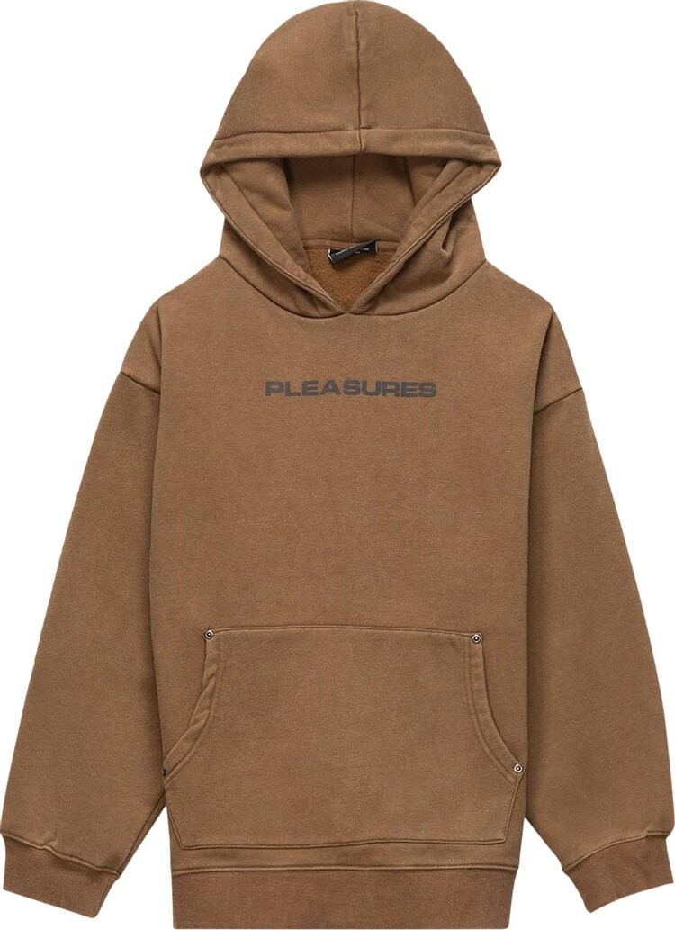 

Худи Pleasures Burnout Dyed Hooded Sweatshirt 'Olive', зеленый