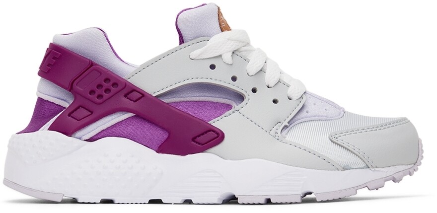 

Детские фиолетово-серебристые кроссовки Huarache Run для больших детей Nike