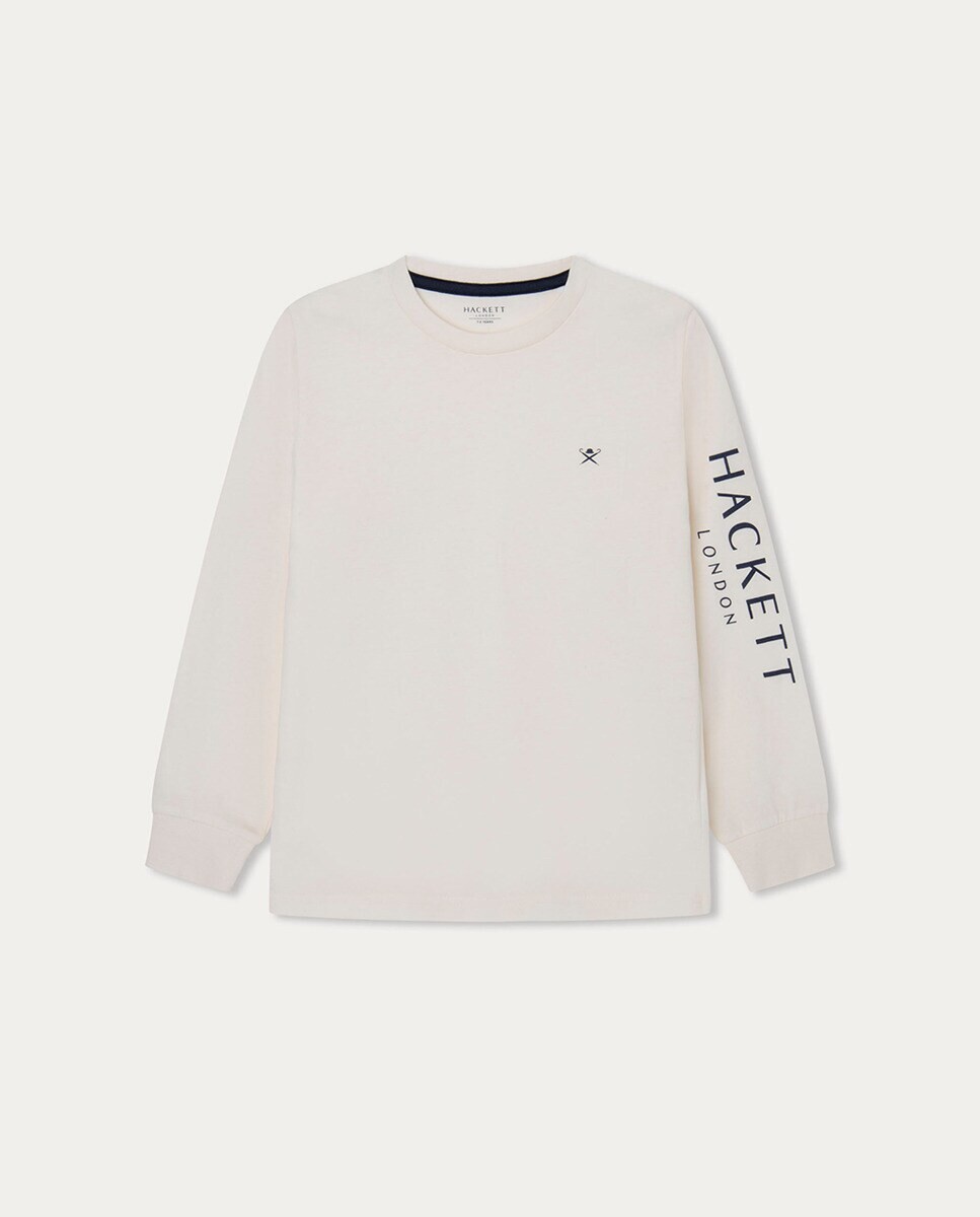 

Футболка с длинным рукавом для мальчика Hackett, белый