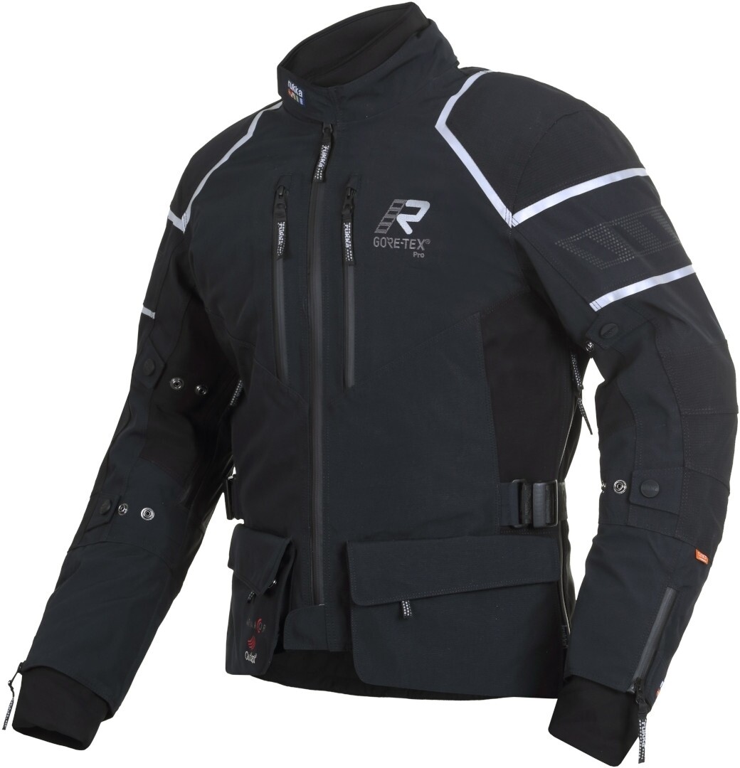 

Rukka Exegal Gore-Tex Мотоцикл Текстильная куртка, черный/белый