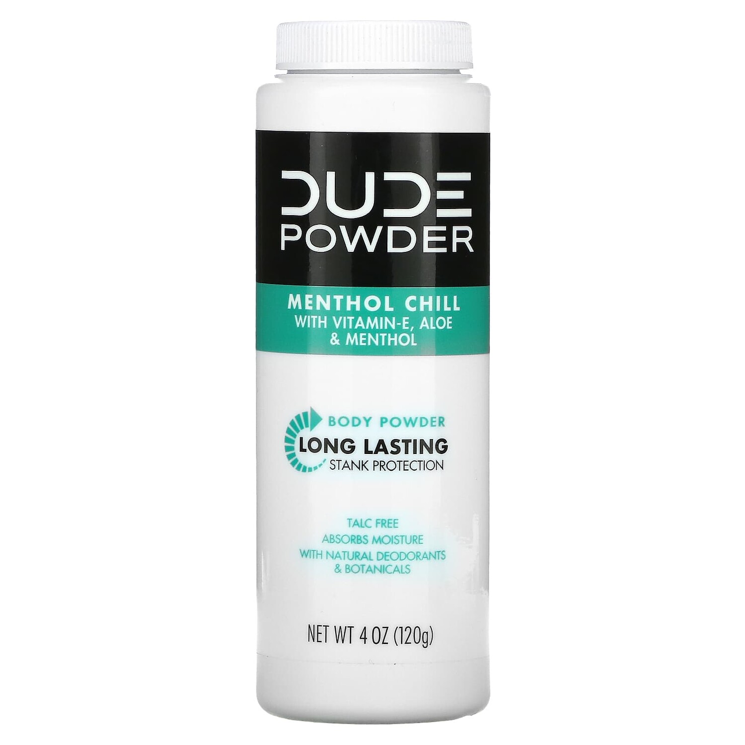 

Пудра, пудра для тела, ментоловый холод, 4 унции (120 г) Dude Products