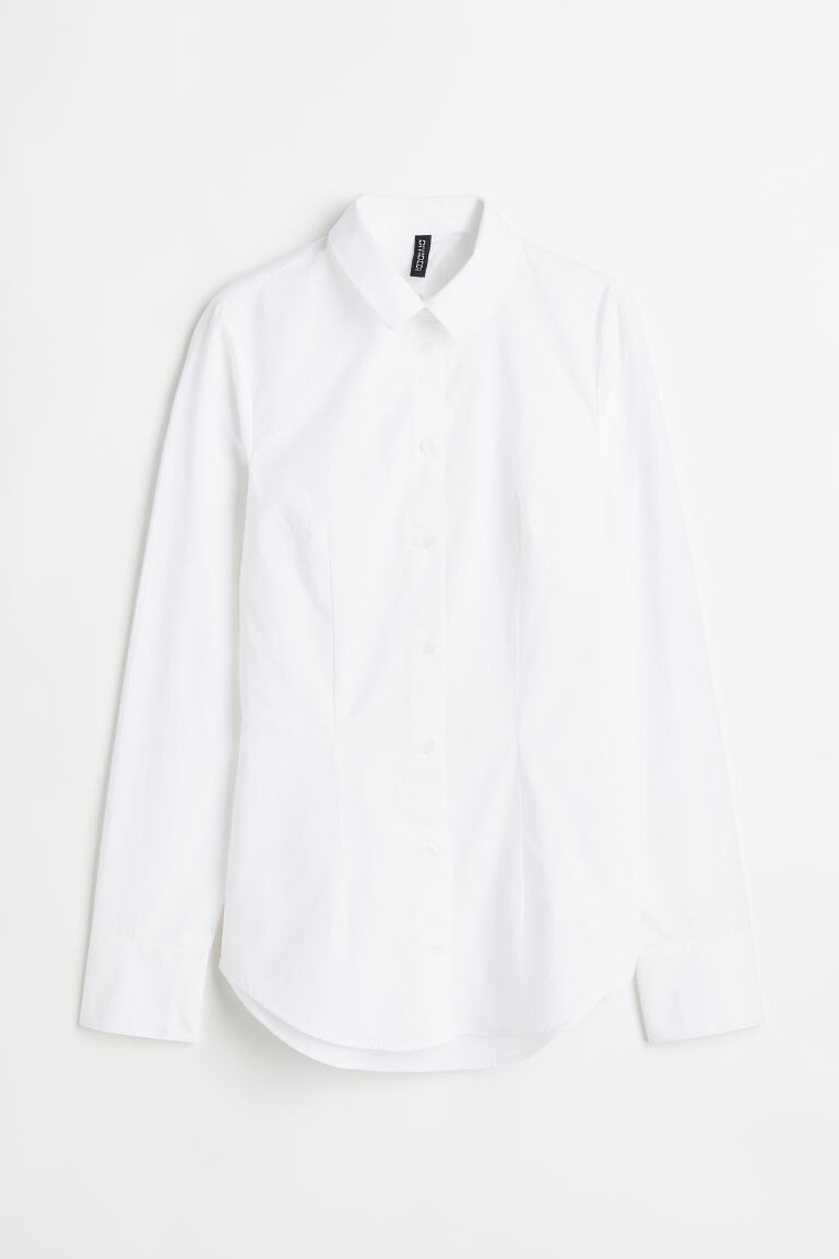 

Рубашка с вырезами H&M, белый