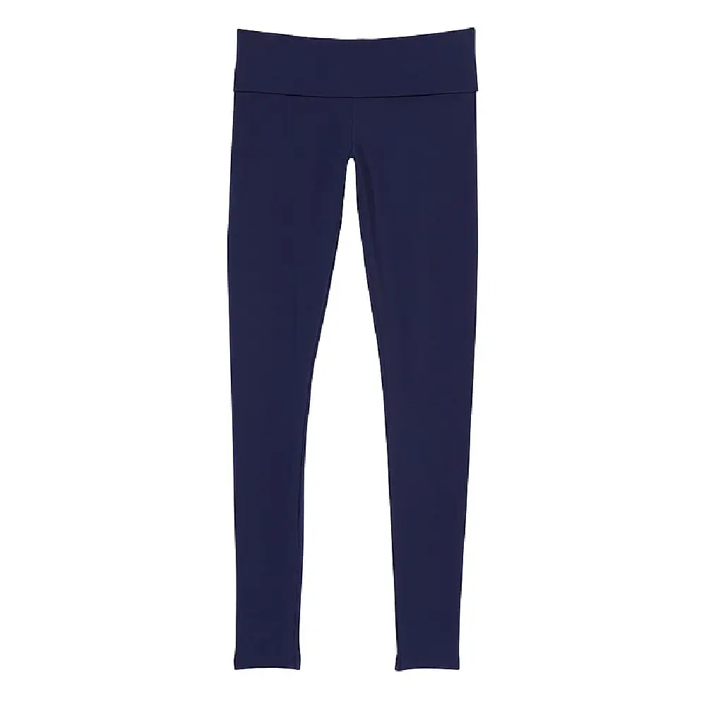 

Леггинсы Victoria's Secret Pink Cotton Mid-rise Foldover, темно-синий