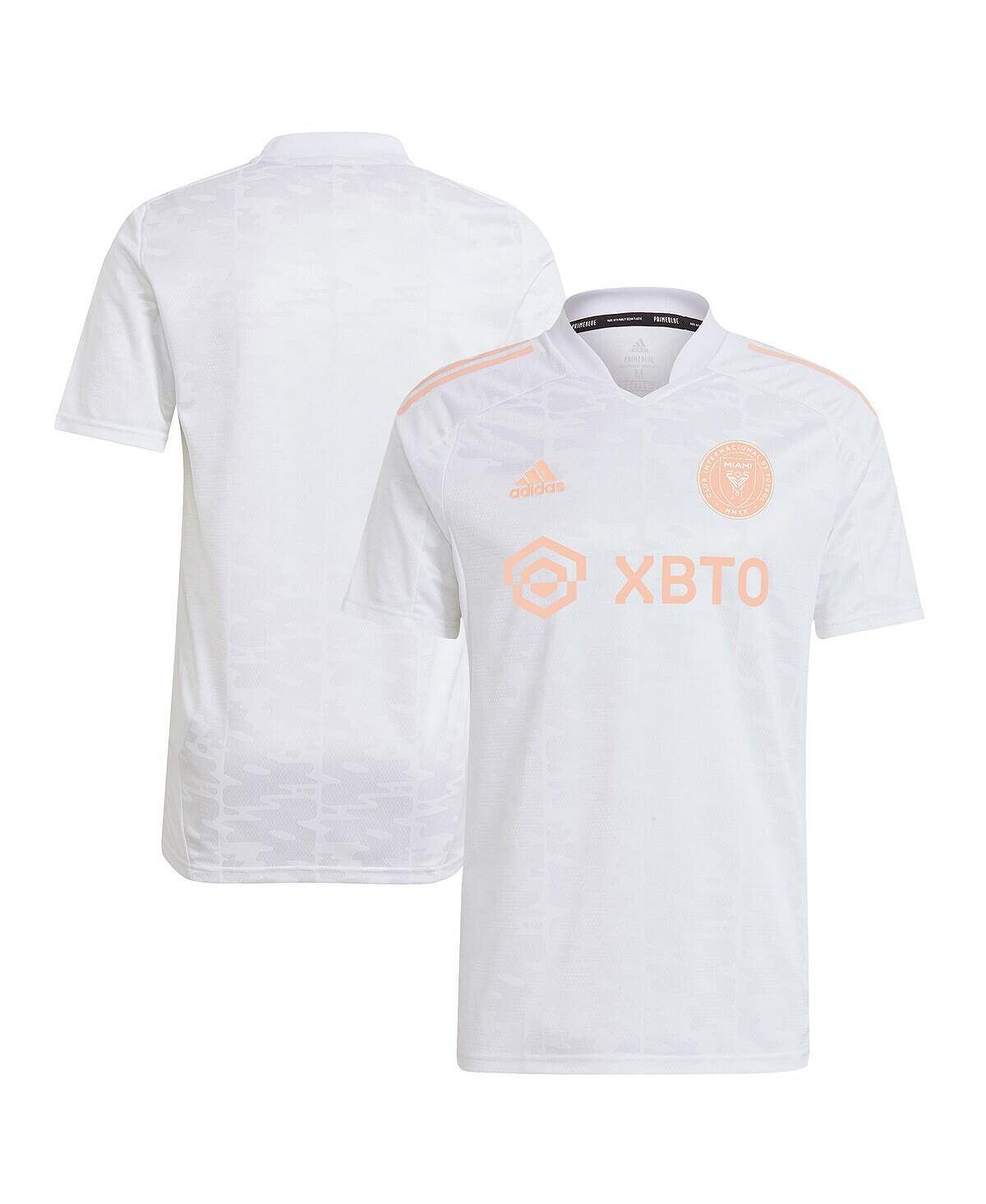

Мужская белая футболка inter miami cf 2022 primeblue replica adidas, белый