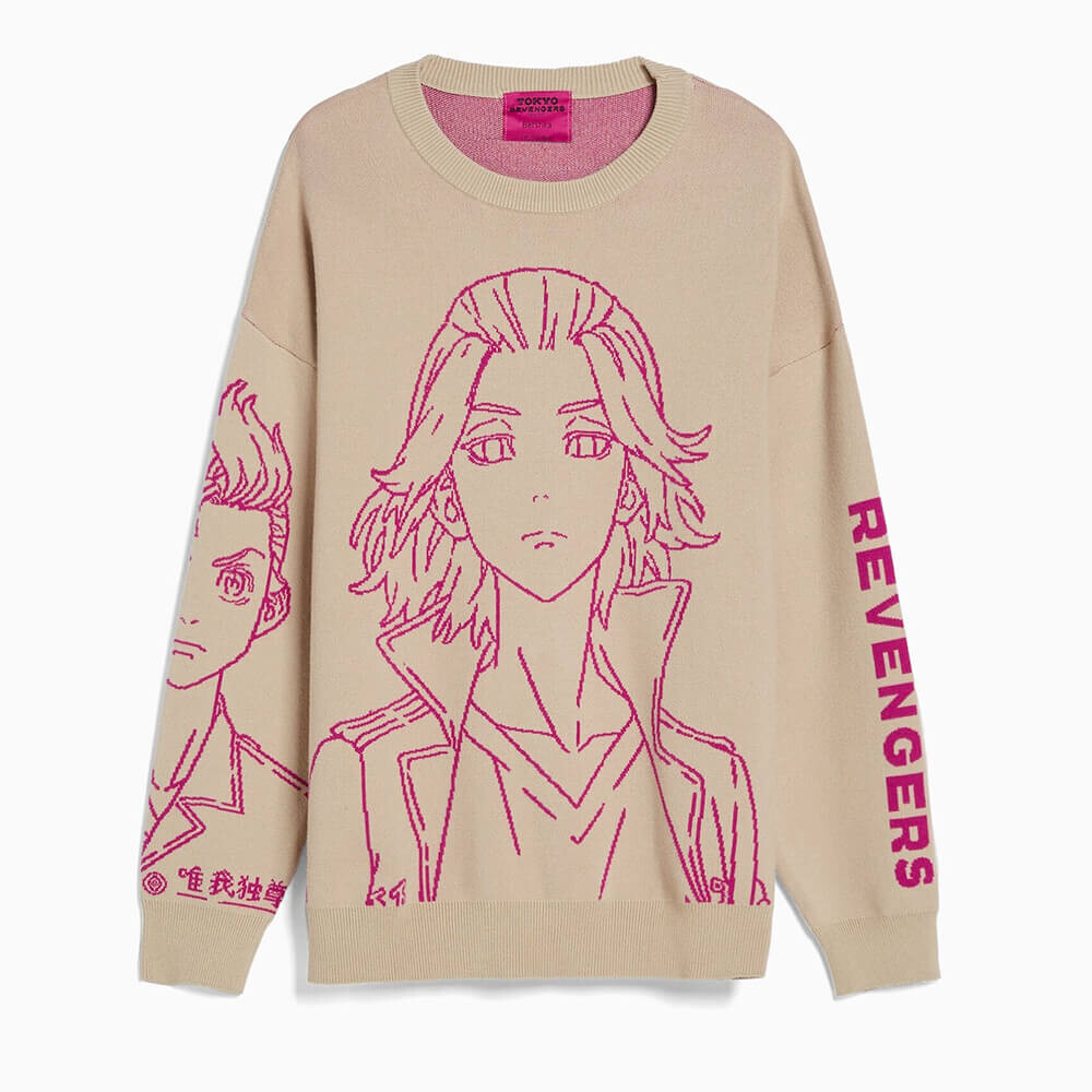 

Свитшот Bershka Tokyo Revengers, кремовый