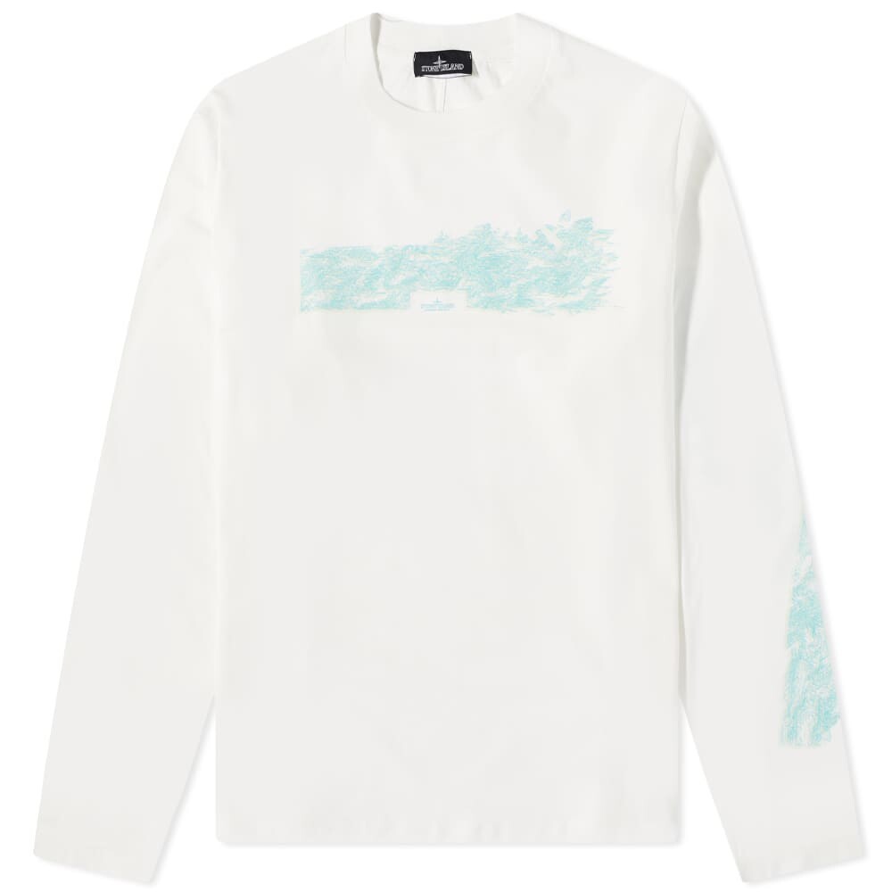 

Футболка Stone Island Shadow Project Long Sleeve Neo Floral Tee, Белый