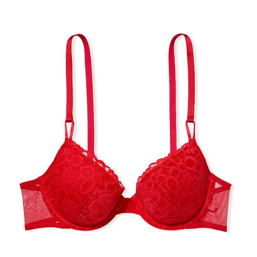 

Бюстгальтер на косточках Victoria's Secret Sexy Tee Lightly-Lined Lacie Demi, красный