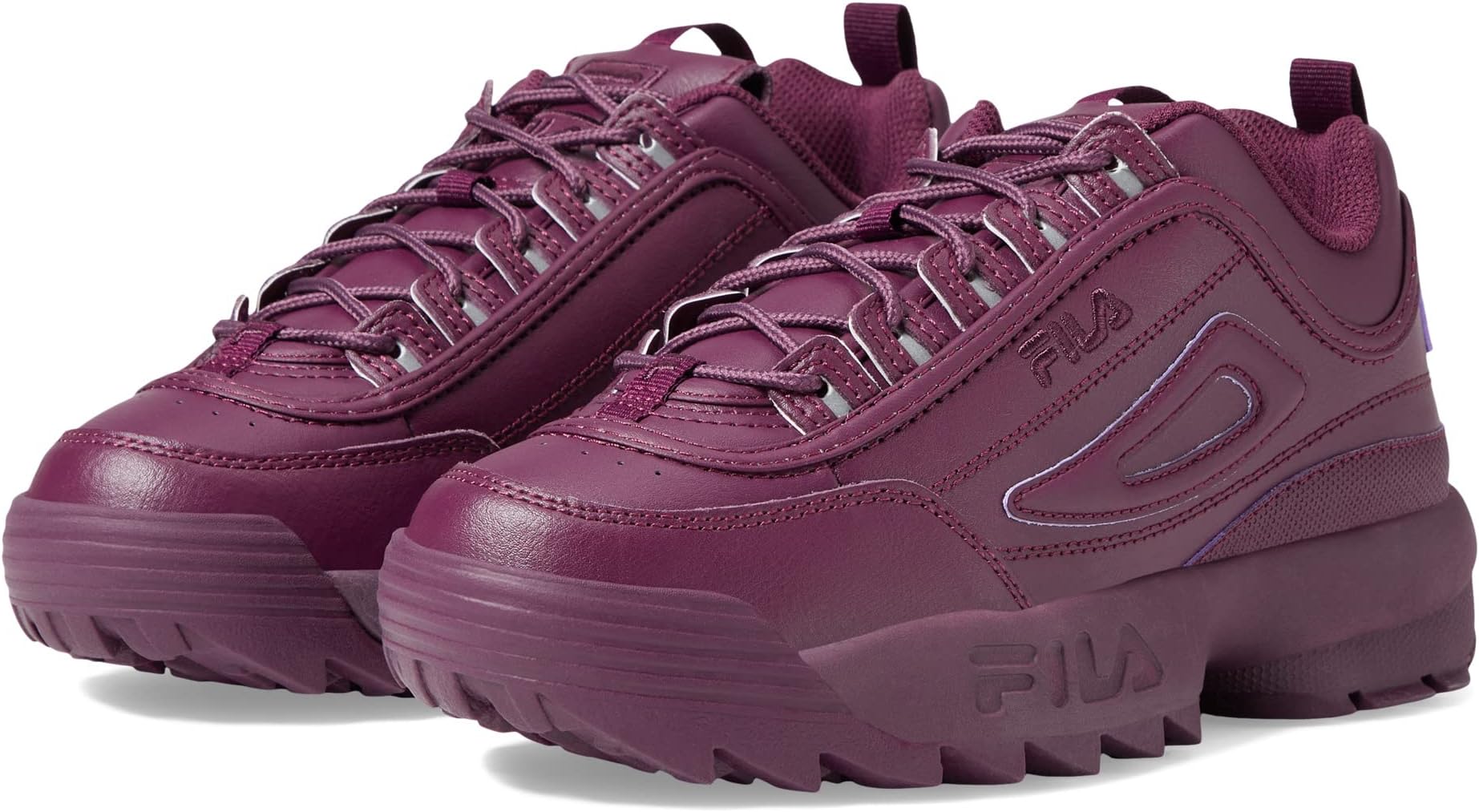 Кроссовки Disruptor II Premium Fashion Sneaker Fila, цвет Grape Wine/Grape Wine/Grape Wine цена и фото