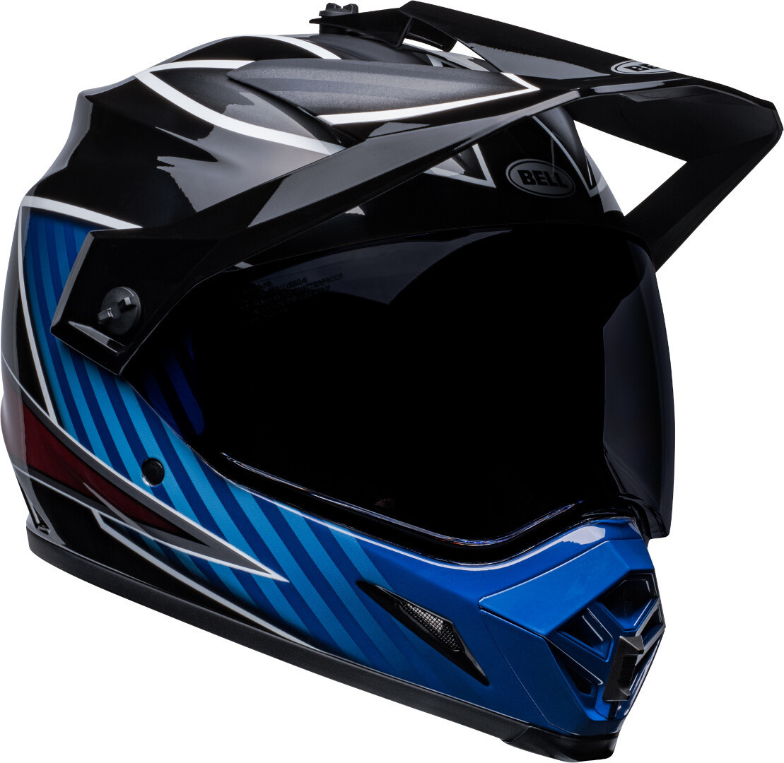 цена Шлем для мотокросса Bell MX-9 Adventure MIPS Dalton, черный/синий