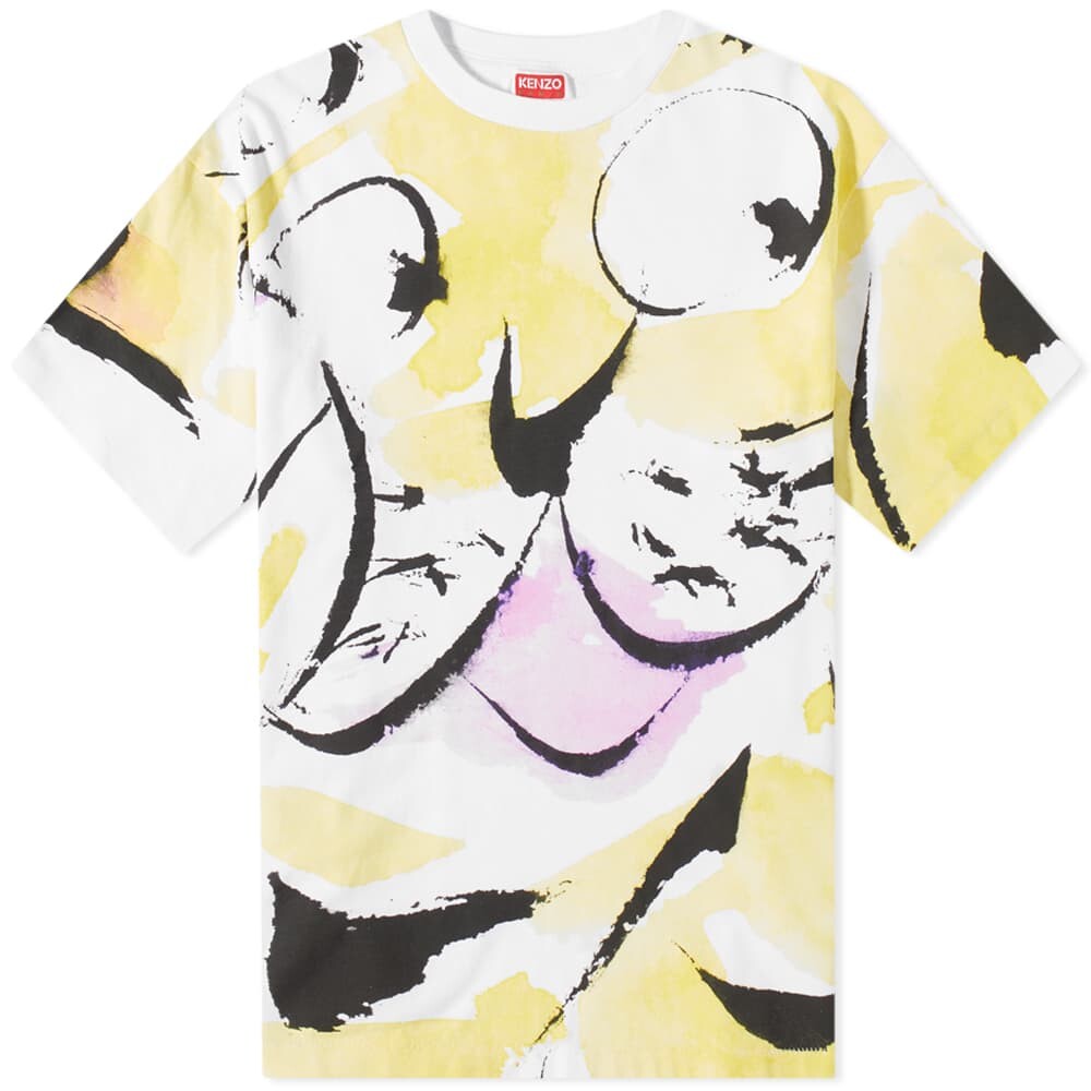 

Футболка Kenzo Macro Painted Oversized Tiger Tee, Желтый