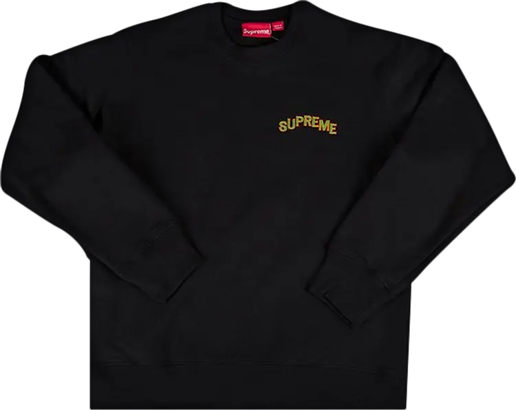 

Толстовка Supreme Step Arc Crewneck 'Black', черный