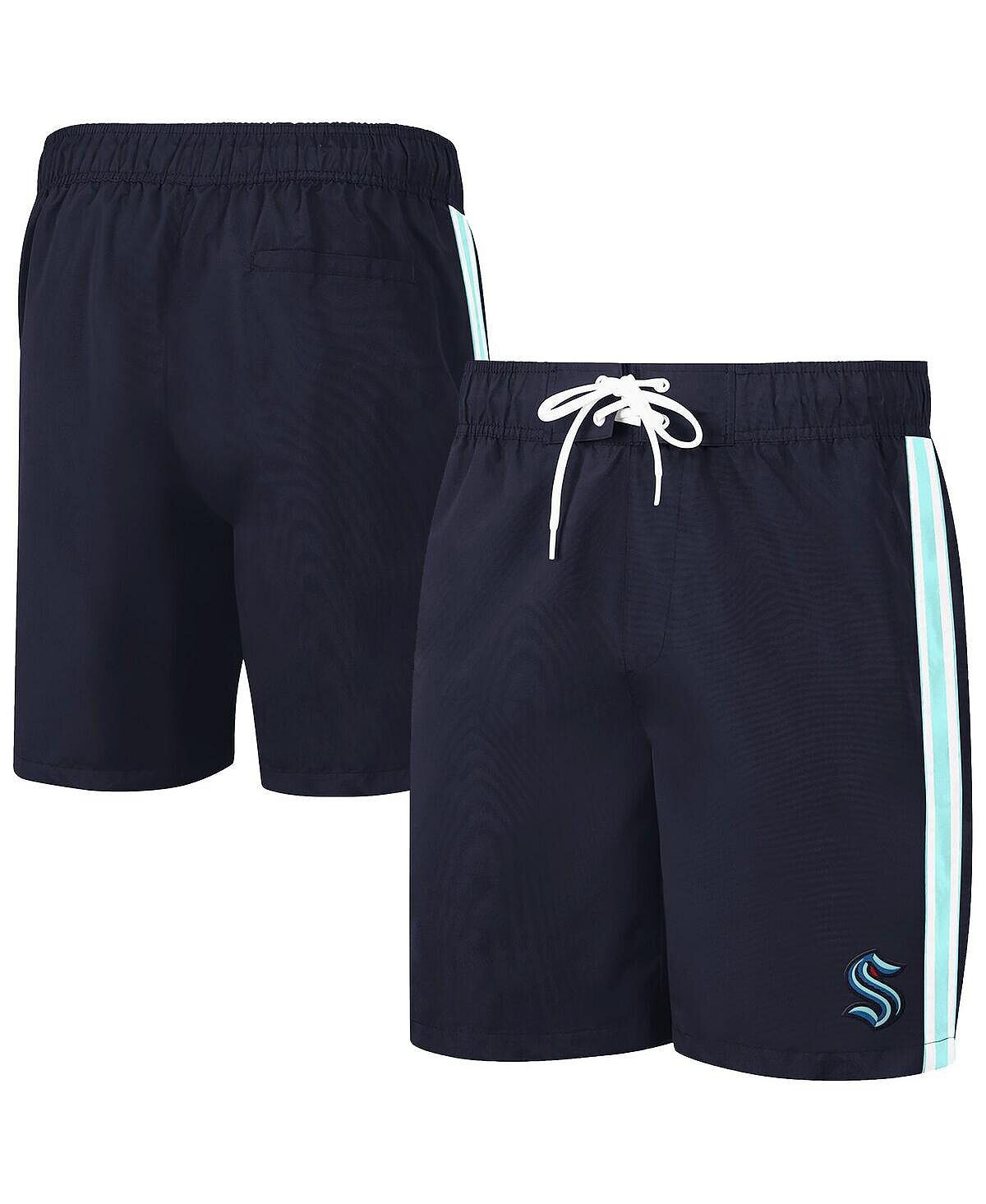 

Мужские пляжные шорты deep sea blue seattle kraken sand beach G-III Sports by Carl Banks, мульти