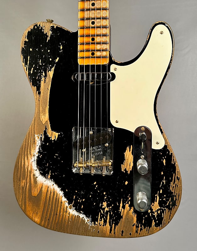 цена Fender Custom Shop Limited Edition Double Esquire (Telecaster) Super Heavy Relic Aged Black