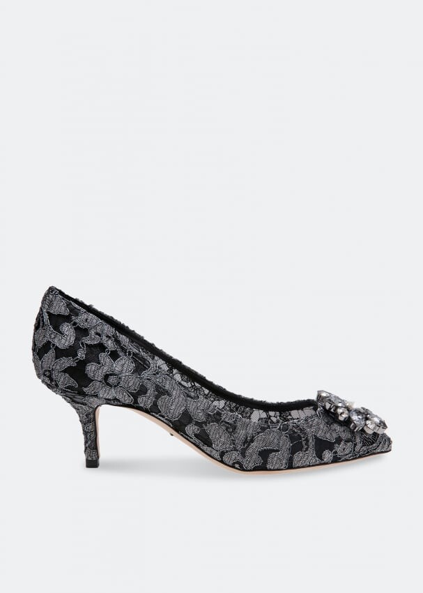 

Туфли DOLCE&GABBANA Belluci lace pumps, серый