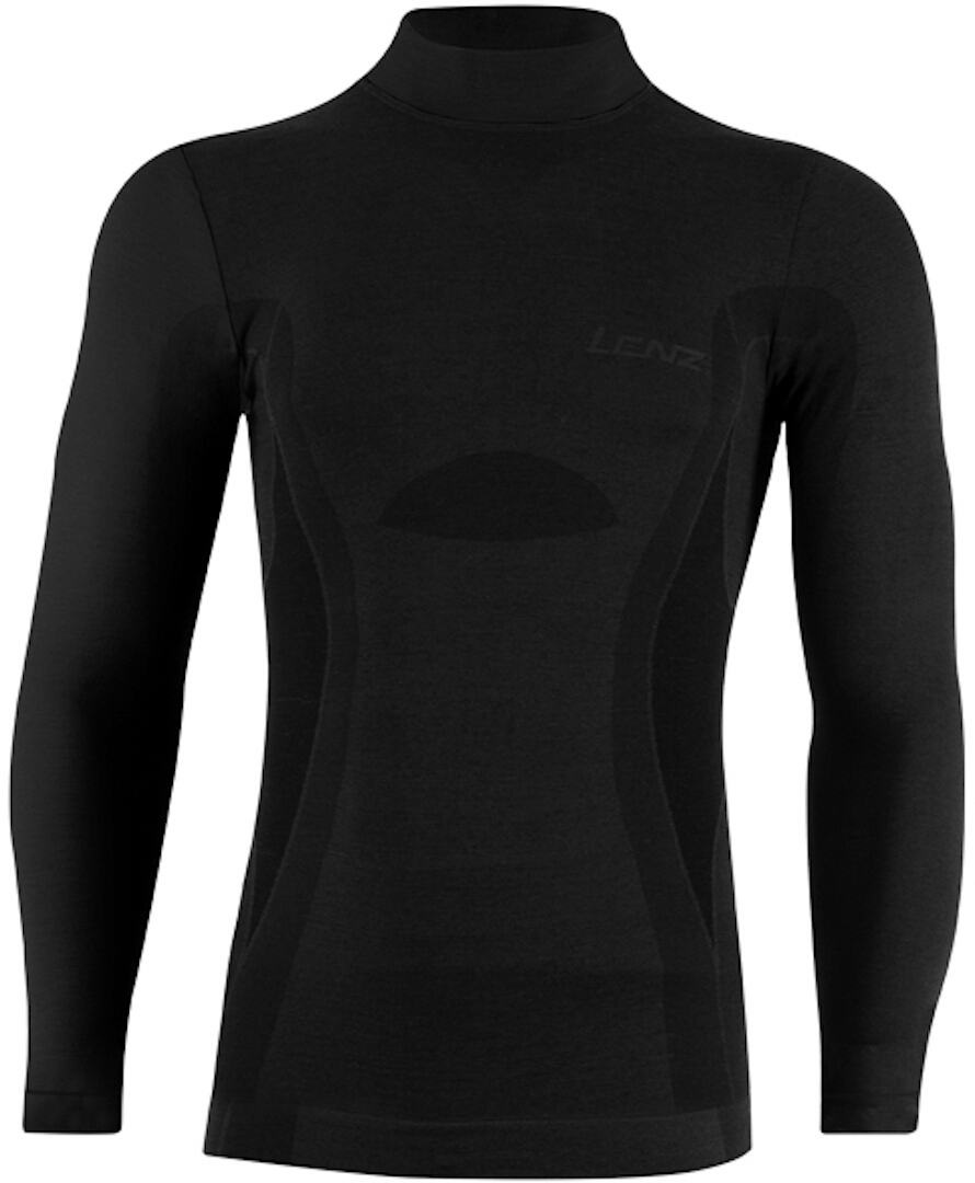 Рубашка Lenz 6.0 Merino Turtle Neck с длинными рукавами, черная