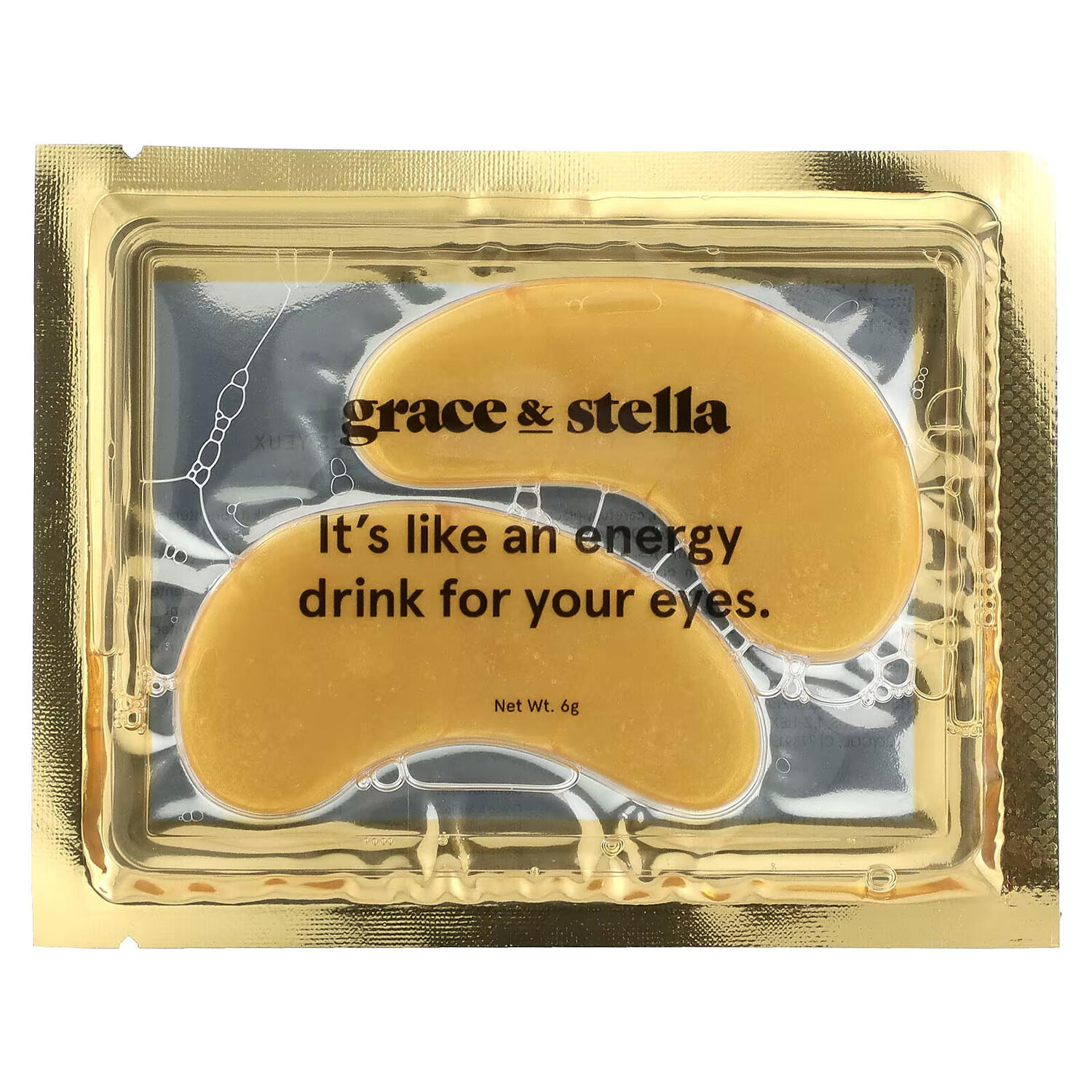 

Grace & Stella, Бодрящая маска для глаз против морщин, 24 пары, по 6 г